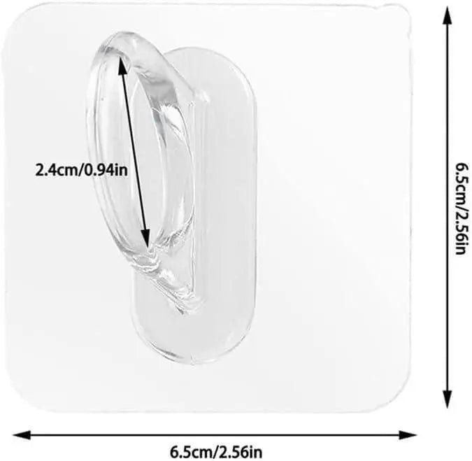 Multipurpose Self Adhesive Hook Holder (Pack of 10pc)